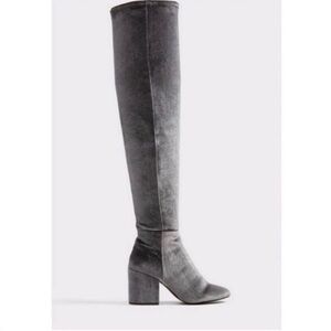 Aldo Belinda Over the Knee Gray Boots